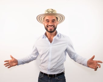 6 Pack Adult's Size Vueltiao Colombian Hat made of Cardboard for Parties- Sombrero Vueltiao de Carton para Fiestas/Cotillon/Hora Loca