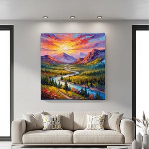 Stampa su tela Maroon Bells: Colorado Mountain Art Decor