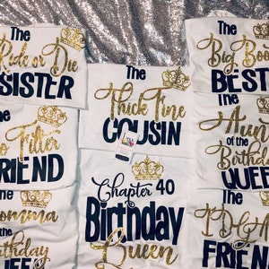 Customized|Birthday Queen|Birthday Shirts for Women|Birthday Squad Shirts|Vegas Trip|Miami Trip|Birthday Group Shirts|Girls Trip