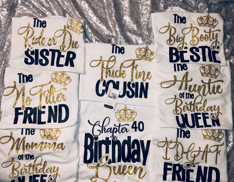 Customizedbirthday Queenbirthday Shirts For Womenbirthday Etsy