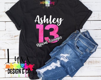Customized Birthday Queen Shirt–Personalized Birthday Squad Tees for Women-Ideal for Vegas & Miami Trips, Girls Getaway and Birthday Parties