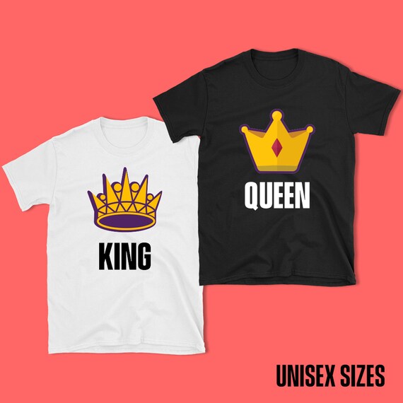 Roi et la Reine pour chemises unisexe correspondant, correspondant ensemble, cadeau pour Reine Couple, cadeau de Couples, Couple cadeaux, cadeaux pour Couple, cadeau pour les Couples eb1765 Roi et la Reine pour chemises unisexe correspondant, correspondant ensemble, cadeau pour Reine Couple, cadeau de Couples, Couple cadeaux, cadeaux pour Couple, cadeau pour les Couples eb1765