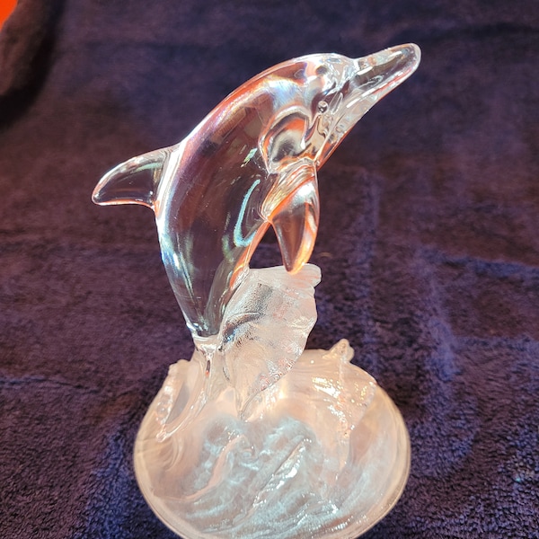 Vintage D'Arques Crystal Dolphin