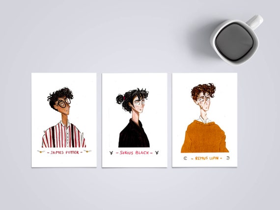 Marauders Postcard Harry Potter Maraudeurs Era Etsy