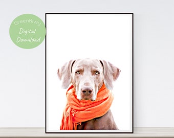Great Gift for Weimaraner lovers Weimaraner Personality Trait Poster