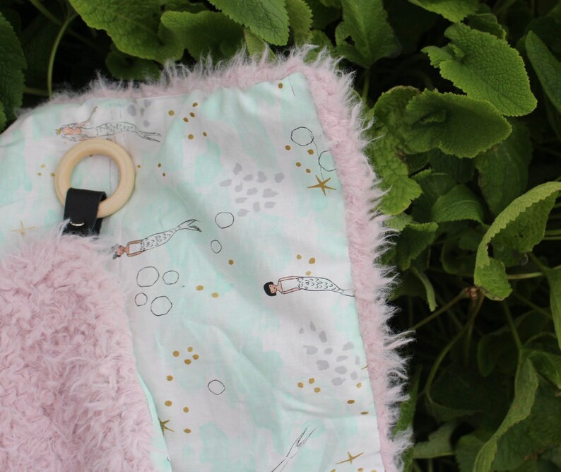 mermaid tag along blanket