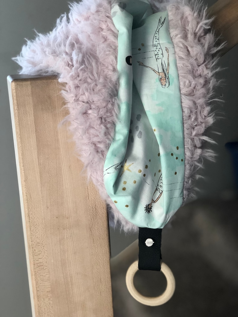 mermaid tag along blanket