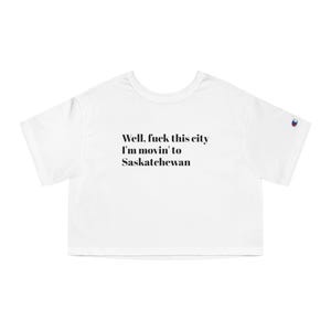 Saskatchewan Cropped T-Shirt: Playful Graphic Tee