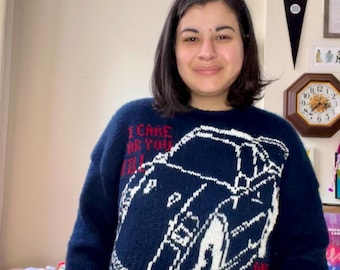 White Ferrari Lyric Knitting Chart