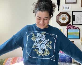 Ethel Cain Brennesseln Handgestrickter Pullover