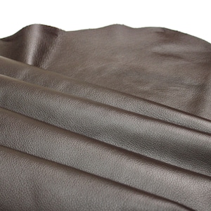 Chocolate Brown Leather- Upholstery Cowhide leather/ 2.5 oz - 3 oz (1.0 to 1.2mm) - Soft leather for crafts projects