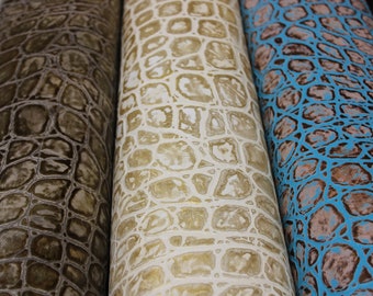 EMBOSSED LEATHER BUNDLE -  15-25 sq.ft. - Tortoise Embossed Leather 4 Colors