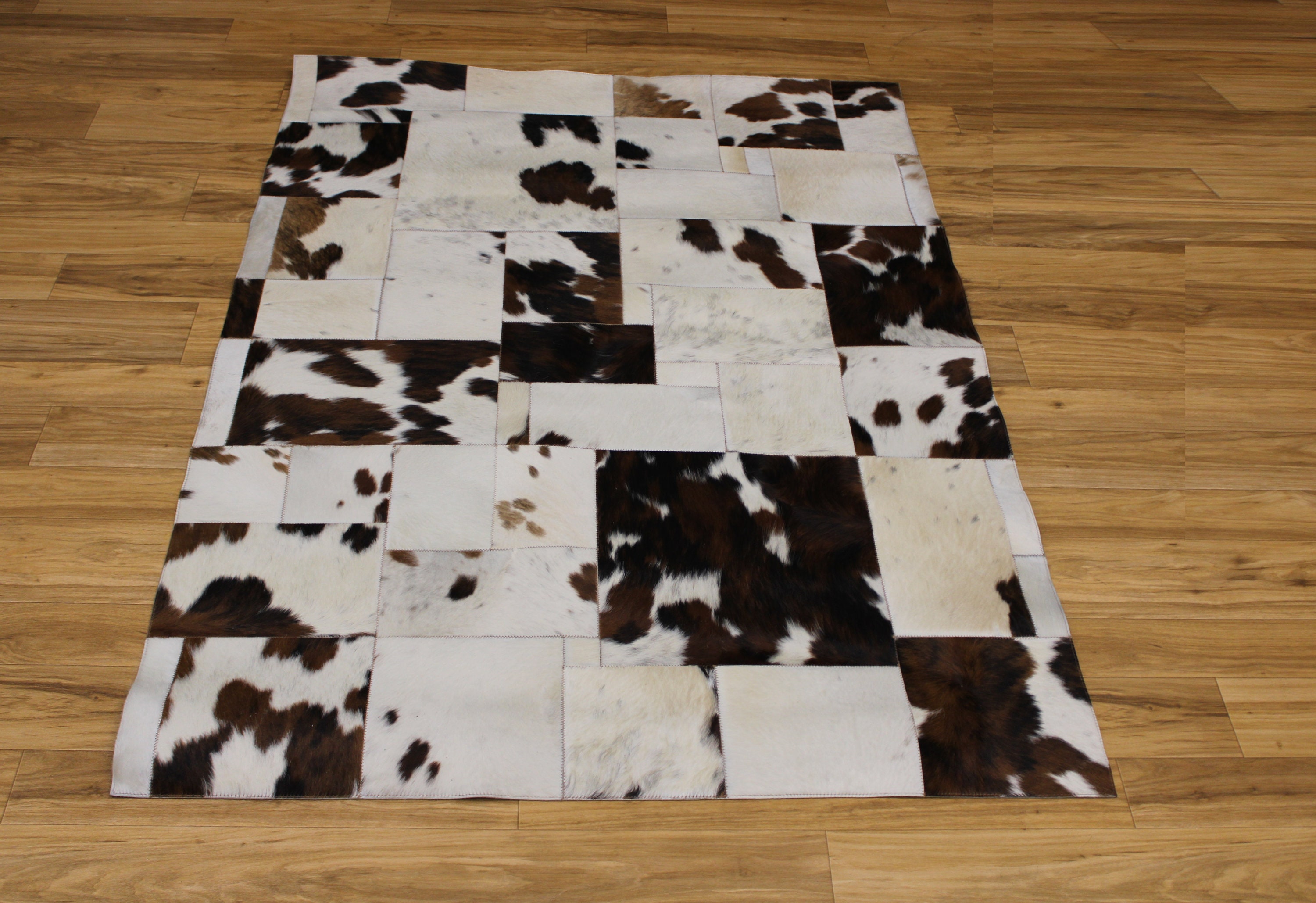 Tricolor Speckled Patchwork Cowhide Rug 5 x 4 ft 1.70 x Etsy