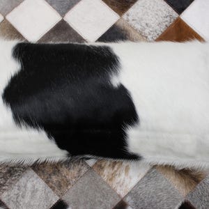 Kussen koeienhuid 22 x 12 inch zwart-witte koeienhuid kussensloop - nieuwe kussensloop koeienhuid