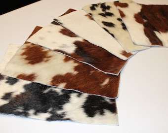 COWHIDE PIECES | 11"x9" & 12''x12'' inch Precuts Sheets for Crafts