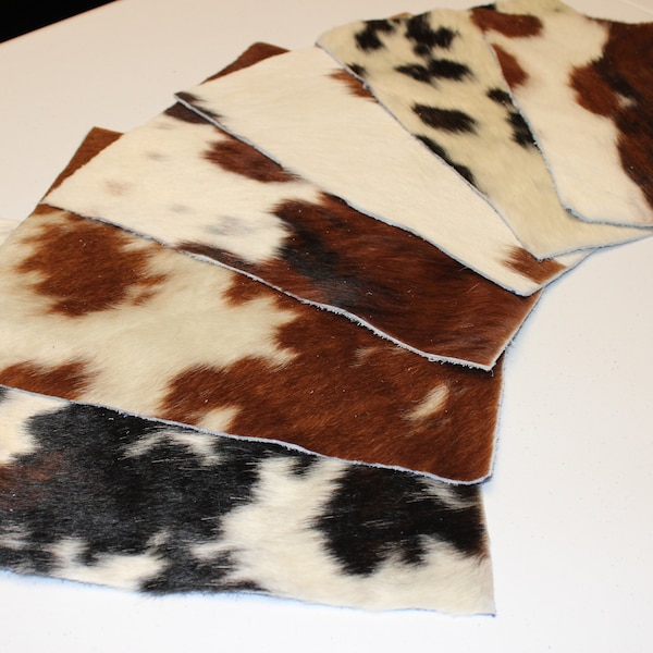 COWHIDE PIECES | 11"x9" & 12''x12'' inch Precuts Sheets for Crafts
