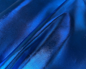 METALLIC BLUE LEATHER: Echtes Leder 7-3 oz. - Perfekt für Handtaschen und Lederhandwerk!
