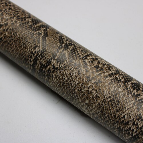 PYTHON PRINTED LEATHER Brown : Genuine Leather 2.5-3 oz. shops - Perfect for Handbags and Leather Crafts!