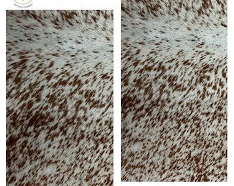 Speckled Cowhide Sheets, Brown & White Speckled Cowhide | 12"x12", 12"x18", 12"x24" Precuts Sheets