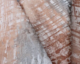 高級牛革ラグ、酸洗いグリーン、ベージュ牛革 - (95x88インチ) - 装飾