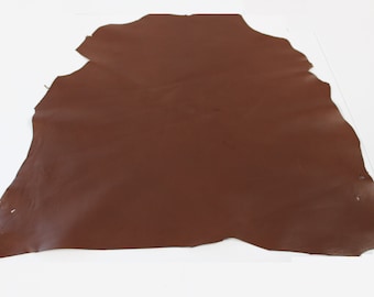 CUIR DE CHÈVRE Peaux de 0,9 mm à 1,1 mm - Couleurs disponibles acajou, marron, noir, beige - Parfait pour les sacs à main, les chaussures et l'artisanat du cuir !