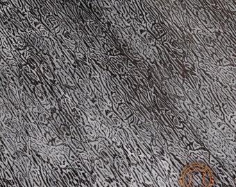 Embossed Leather DRIFTWOOD Black: Leather 3 .5- 4.0 oz. | 1.4 - 1.6 mm - Leather for Projects - Leathercraft