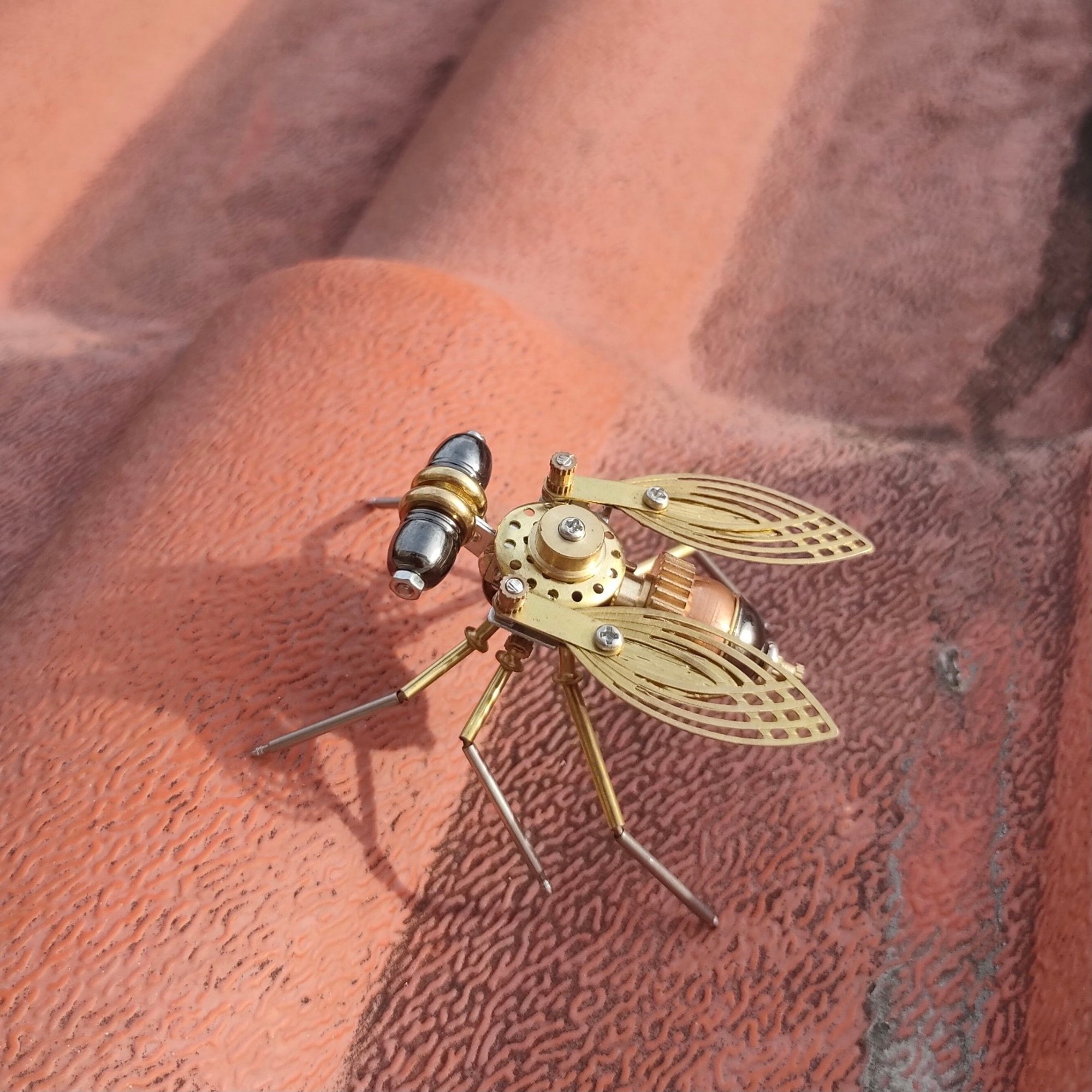 LOCHE 3D Metal Puzzle Model Kits, 3D Metal Steampunk Mechanical Fly Kit