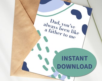 Birthday card for dad, Printable birthday card for father,  Father's Day card, Printable fathers day card, funny dad card, dad birthday card