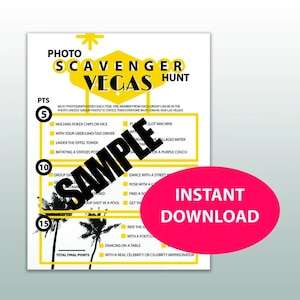 Las Vegas Bachelorette Party photo Scavenger hunt, Vegas  bachelorette party game, scavenger hunt, bachelorette party Las Vegas game