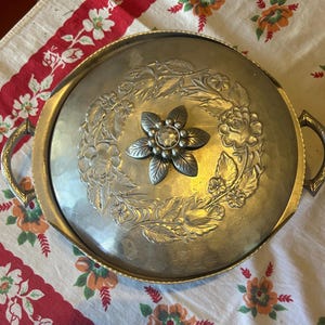 Vintage Unique Silver Everlast Hand Forged Hammered Aluminum Bowl