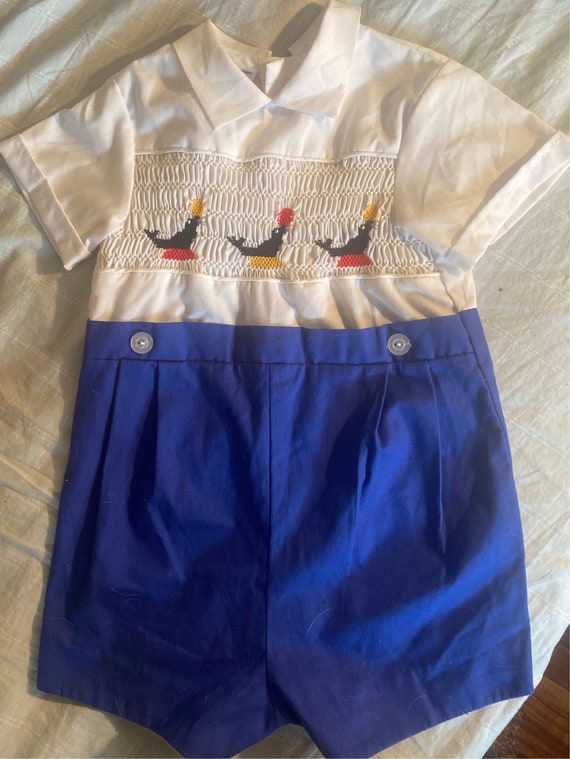 Vintage Paul E. Flinders Boy’s Shortall Set with … - image 4