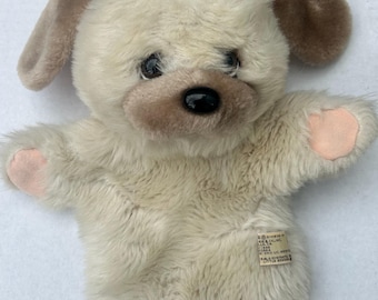 1982 Little Beggar Dog Applause Morgan Plush Begging Puppy Bib