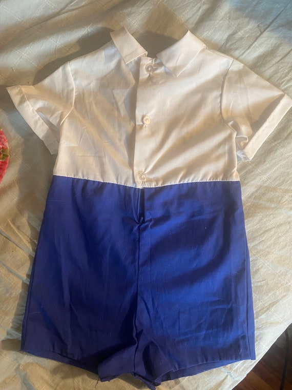 Vintage Paul E. Flinders Boy’s Shortall Set with … - image 5