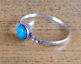 Tibetan Turquoise Cuff Bracelet