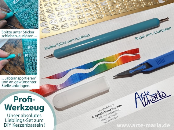 DIY CRAFT SET Candle Berry Turquoise Acqua THEA Make Your Own
