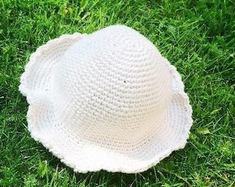 Kids Sunhat Crochet Pattern PDF