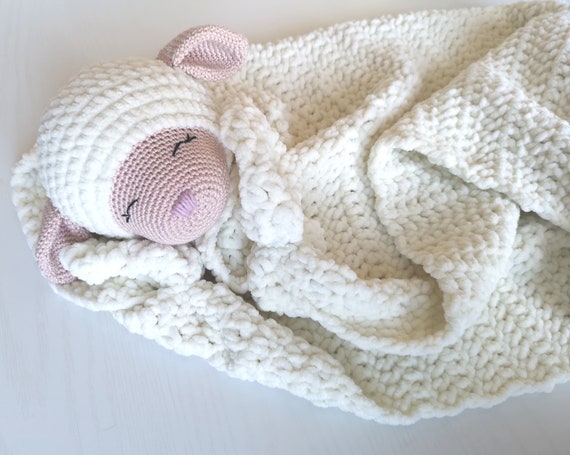 CROCHET PATTERN Us Terms Little Mary Lamb Cozy Blanket Baby Crochet Lamb Stuffed Toy PDF Crochet Blanket Pattern Swecraftcorner Etsy