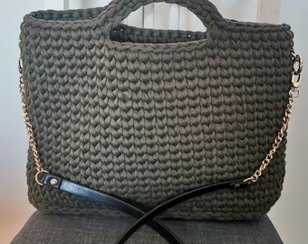 T-Shirt Yarn Handbag Crochet Pattern PDF