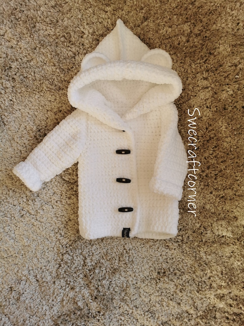 CROCHET PATTERN Baby Coat Baby Bear Coat Swecraftcorner Etsy Canada