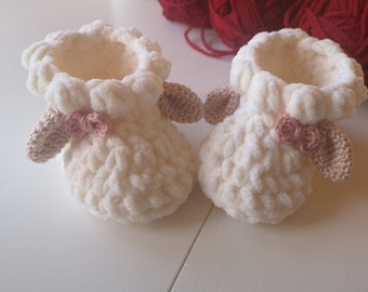 Lamb Baby booties Crochet Pattern PDF