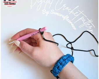 Crochet Hook Bracelet Pattern PDF