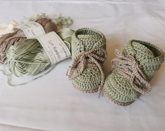 Crochet pattern baby shoes, Crochet pattern baby booties, baby shoes, baby booties, PDF