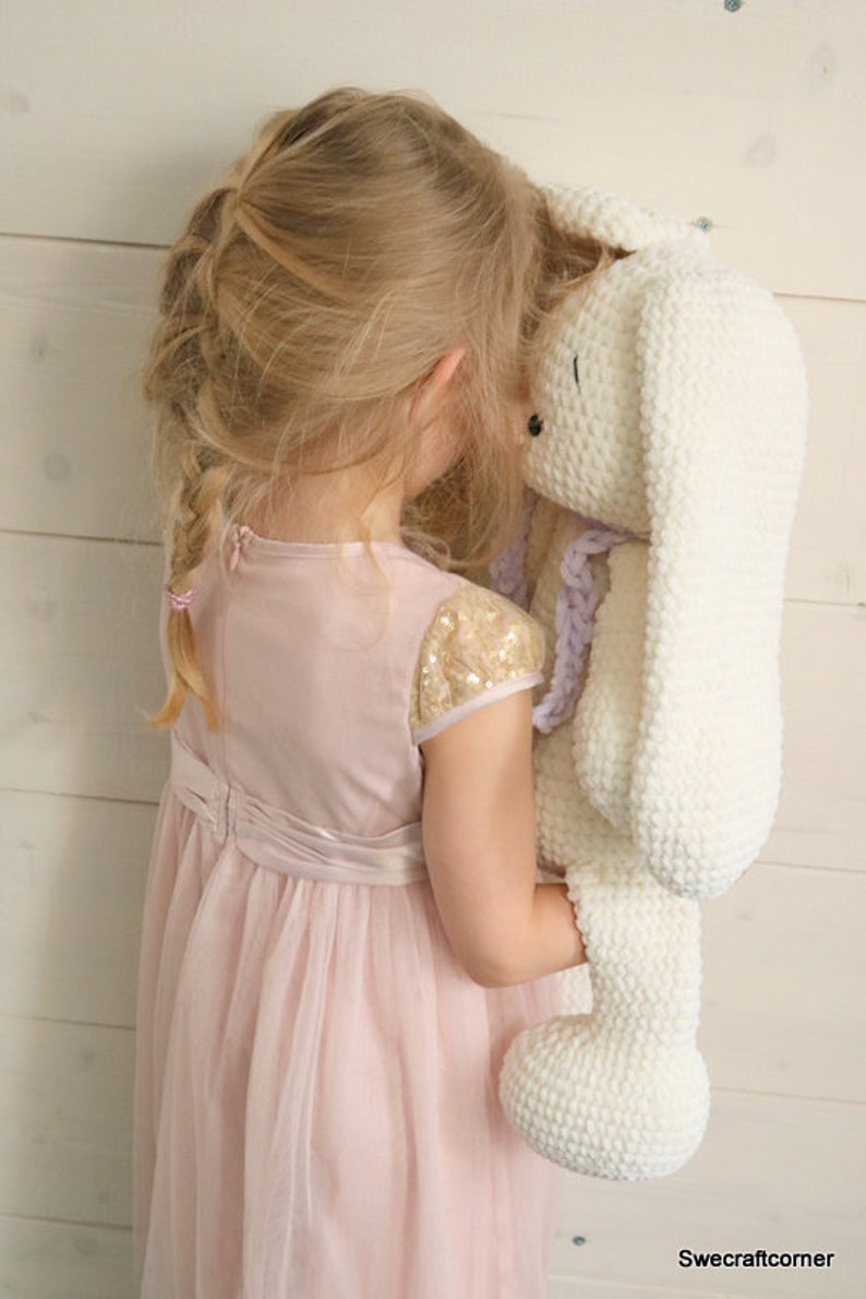 Crochet amigurumi pattern, crochet animals, crochet bunny pattern, crochet baby, crochet pattern for babies, swecraftcorner, easy to follow image 4