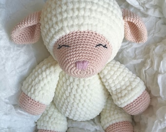 Crochet Lamb Pattern, Little Mary Lamb Stuffed Toy (PDF)