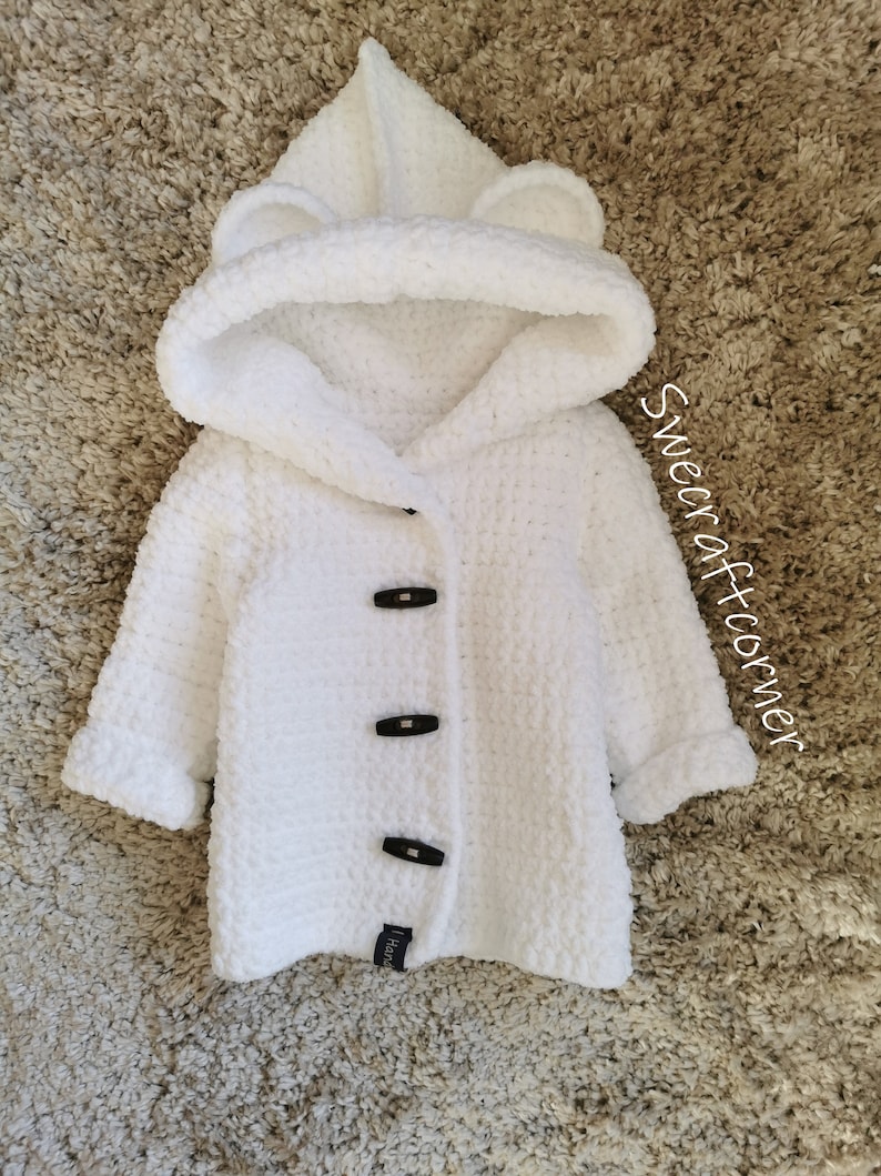 CROCHET PATTERN Baby Coat Baby Bear Coat Swecraftcorner Etsy