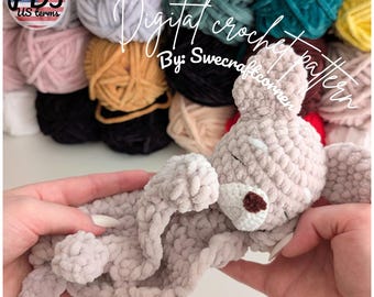 Bulldog Lovey Crochet Pattern PDF
