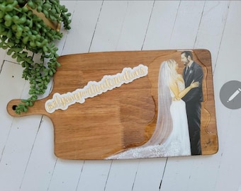 Hand Painted  Portrait Charcuterie Board OCT PRE ORDER