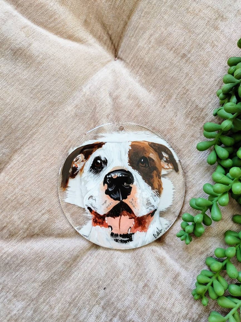 Hand Painted Pet Portrait Ornaments MARCH PRE ORDER Etsy