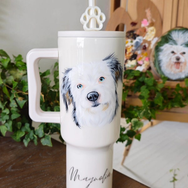 Brand Name Hand Painted Pet Portrait Tumblers OCT PRE ORDER