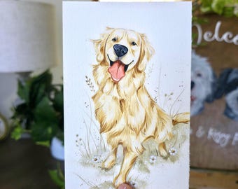 Hand Painted Spring Flowers Unframed Pet Portraits April 17th-31st